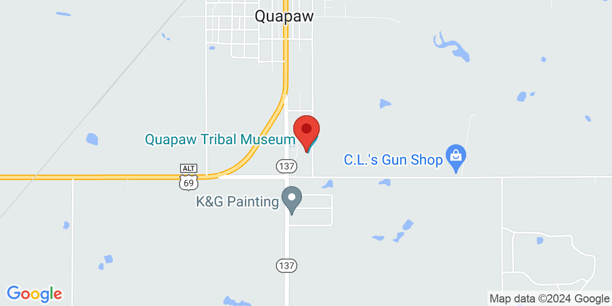 Map of Quapaw Tribal Library